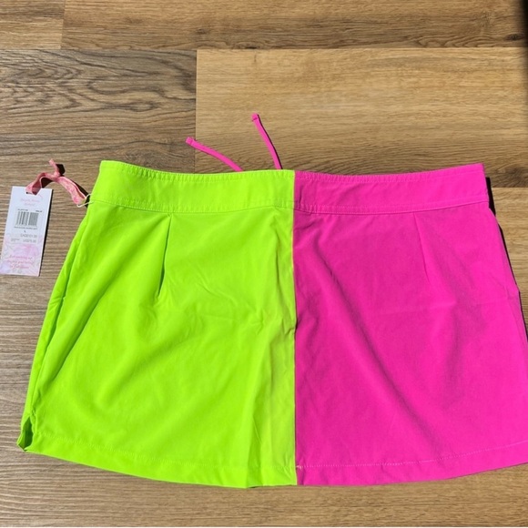 LoveShackFancy Neon Pink and Green Swim Skirt - Picture 5 of 6